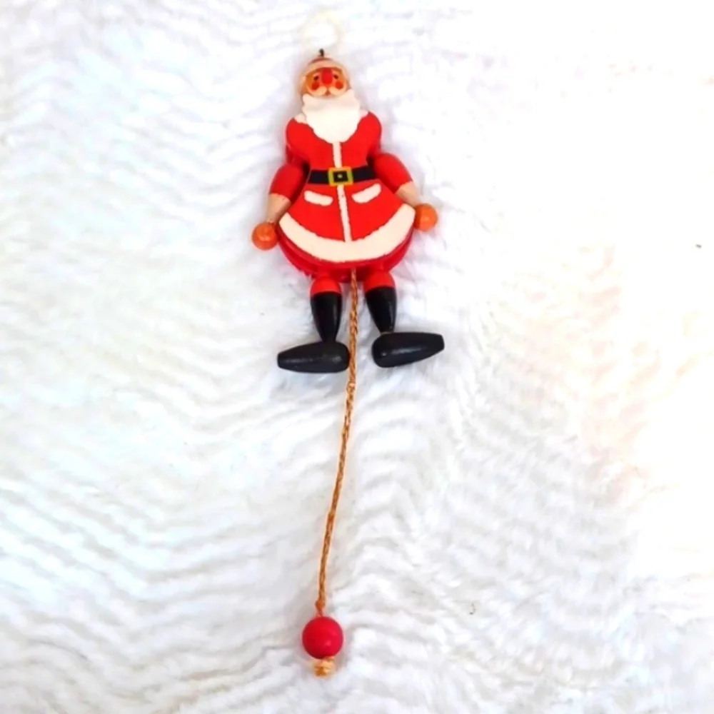 Santa Vintage Wooden TOY Ornament